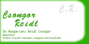 csongor reidl business card